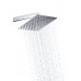 BWE 8'' Stainless Steel Shower Head Rain Style Showerhead Elegantly Designed 8-inch Diameter  Ultra Thin  teflon tape Brushed Nickel - B011Y1AN3M